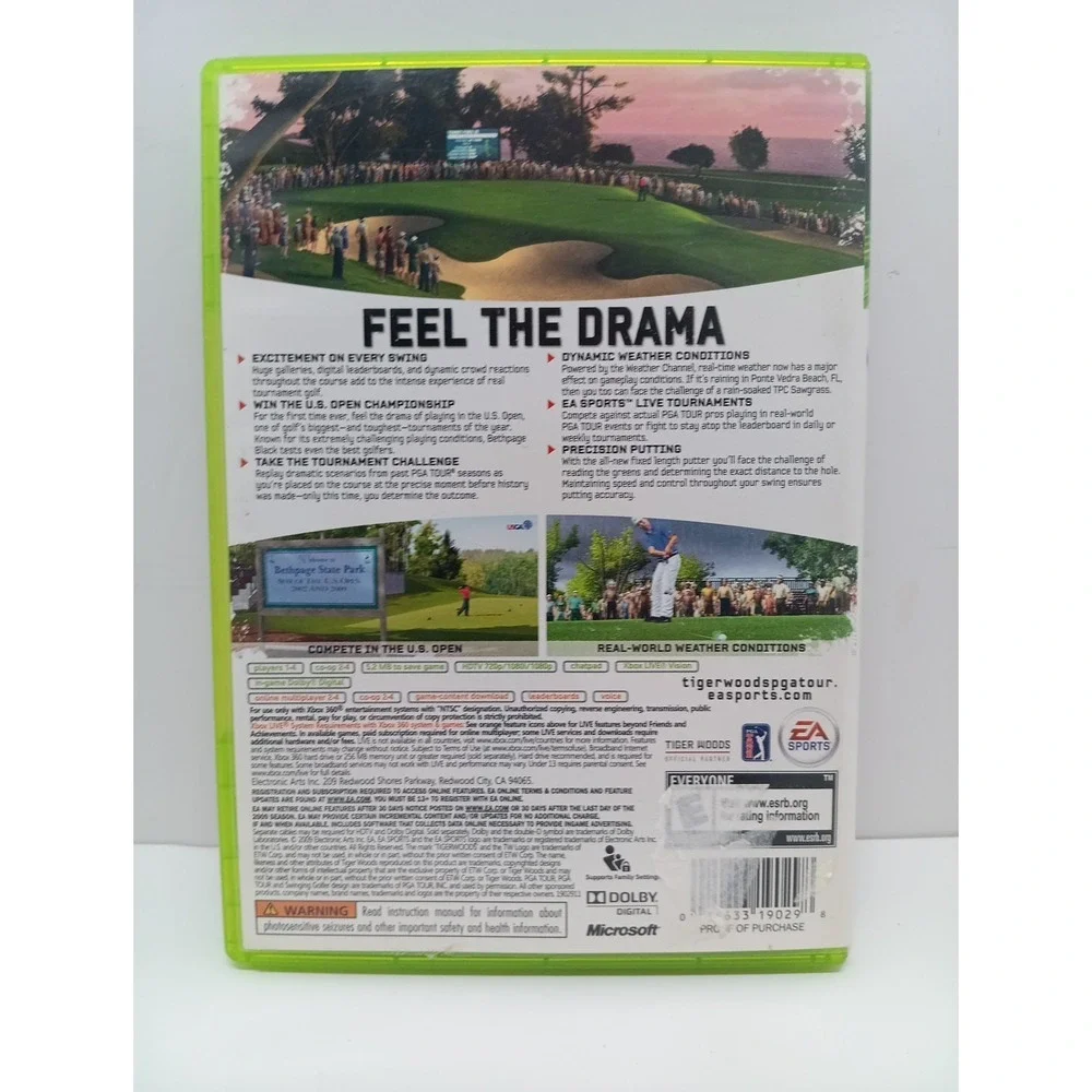 Tiger Woods Pga Tour 10 - Microsoft Xbox 360